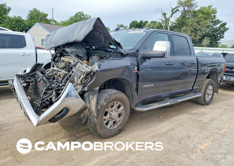 2024 Ram 2500 Laramie, daño Frontal, Copart lote 62687396