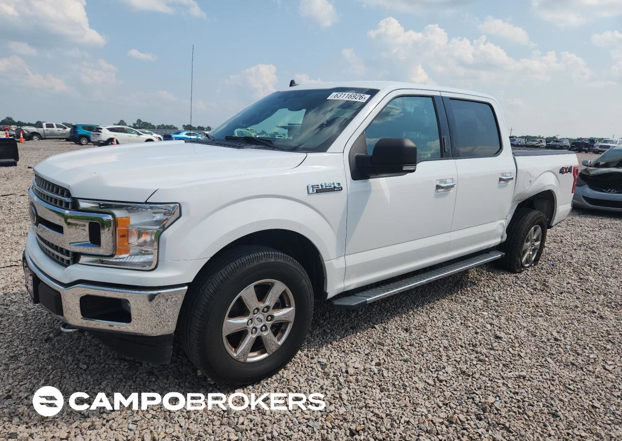 2019 Ford F150 Supercrew, daño Lateral, Copart lote 63116926