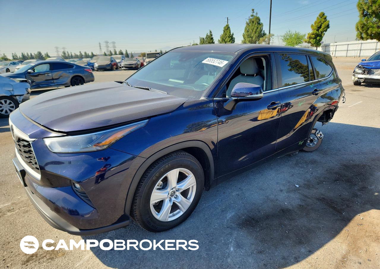 2023 Toyota Highlander Le, пошкодження: Задня частина, Copart лот 66552746