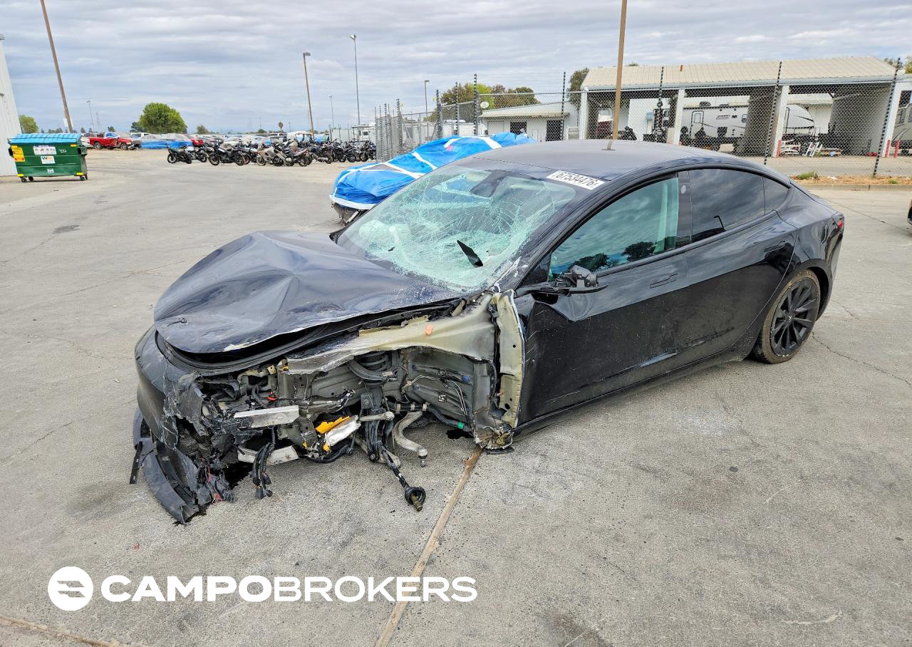 2022 Tesla Model 3, daño Frontal, Copart lote 67534476