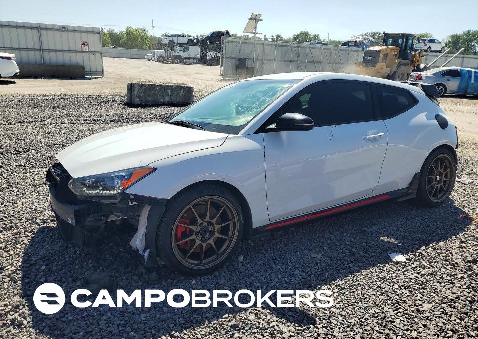 2020 Hyundai Veloster N Base, daño Frontal, Copart lote 68183456