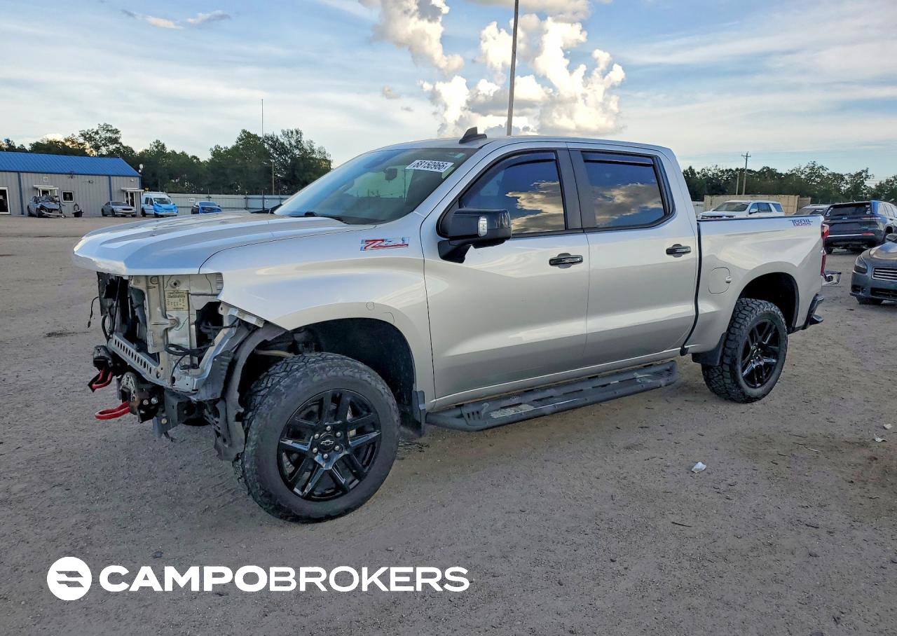 2022 Chevrolet Silverado K1500 Lt Trail Boss, Front End damage, Copart lot 68150966