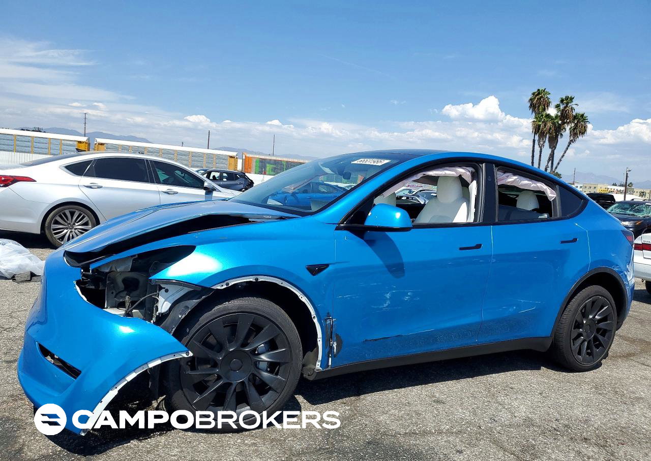2023 Tesla Model Y, Front End damage, Copart lot 66531986