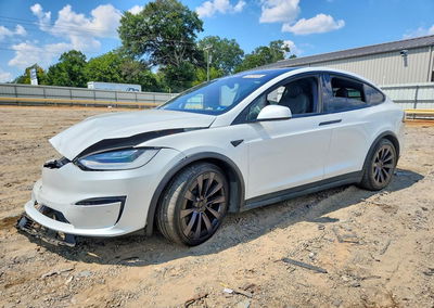 2022 Tesla Model X, daño Frontal, Copart lote 66757016