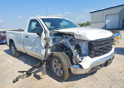 2022 Chevrolet Silverado C1500, daño Frontal, Copart lote 53728586, foto 4 de 6