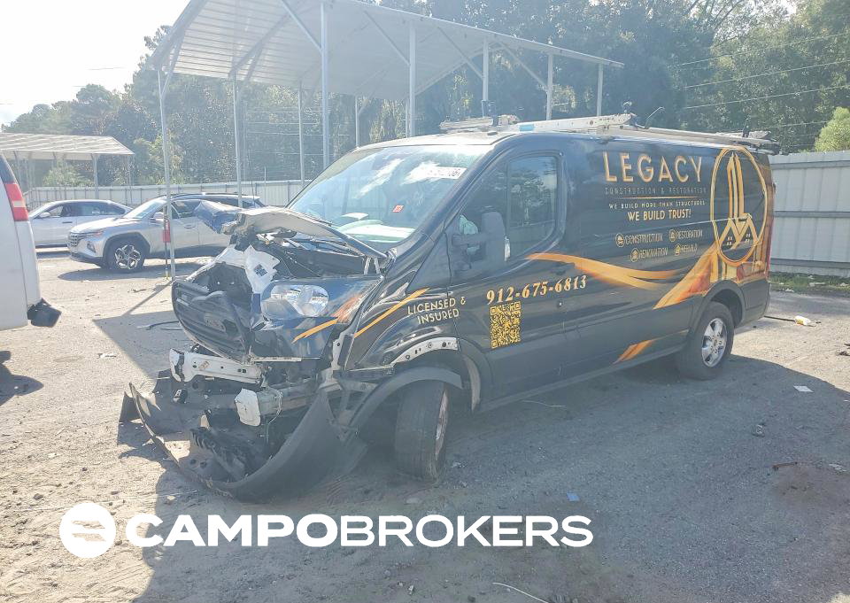 2019 Ford Transit T-250, daño Frontal, Copart lote 67512356