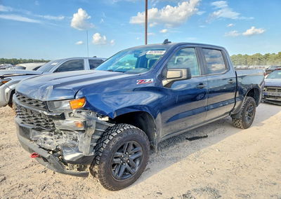 2021 Chevrolet Silverado K1500 Trail Boss Custom, daño Frontal, Copart lote 65792656