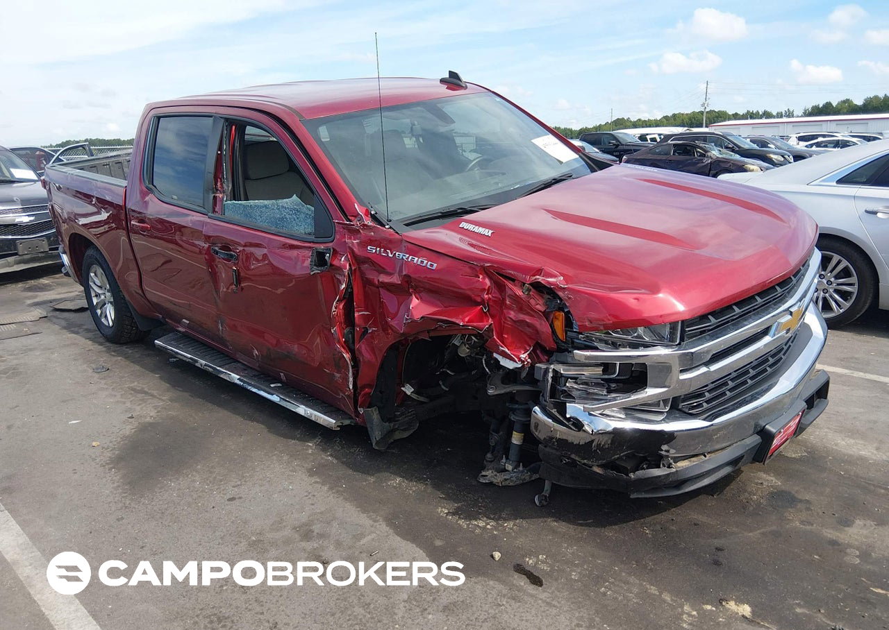2022 Chevrolet Silverado 1500 Ltd 2wd  Short Bed Lt, uszkodzenie: Prawy bok, Iaai lot 45593444