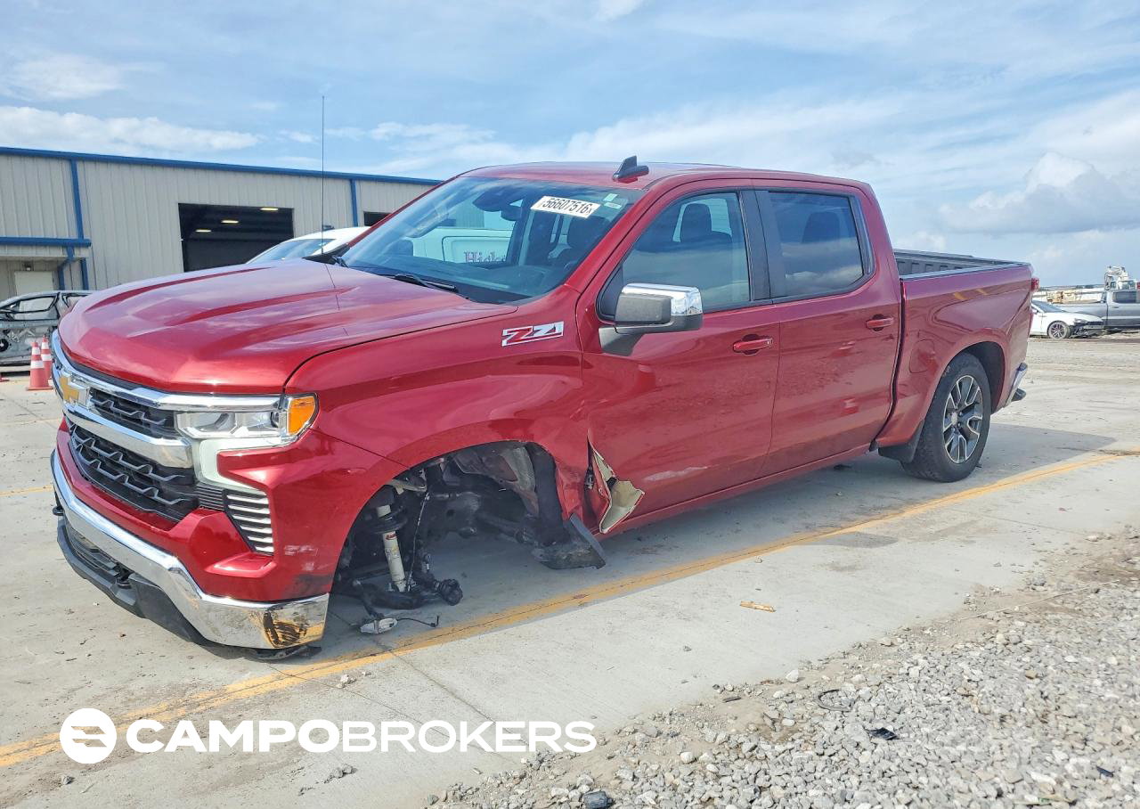2023 Chevrolet Silverado K1500 Lt, Side damage, Copart lot 56607516