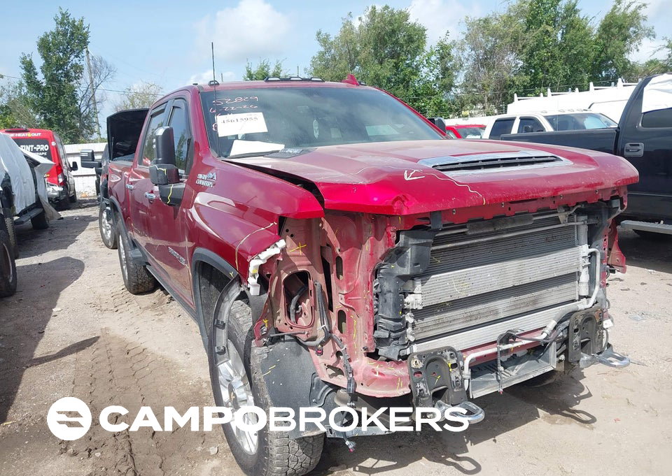 2021 Chevrolet Silverado 3500hd 4wd  Standard Bed High Country, Front End damage, Iaai lot 45615955