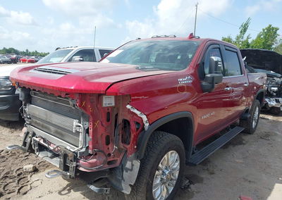 2021 Chevrolet Silverado 3500hd 4wd  Standard Bed High Country, Front End damage, Iaai lot 45615955, photo 2 of 6