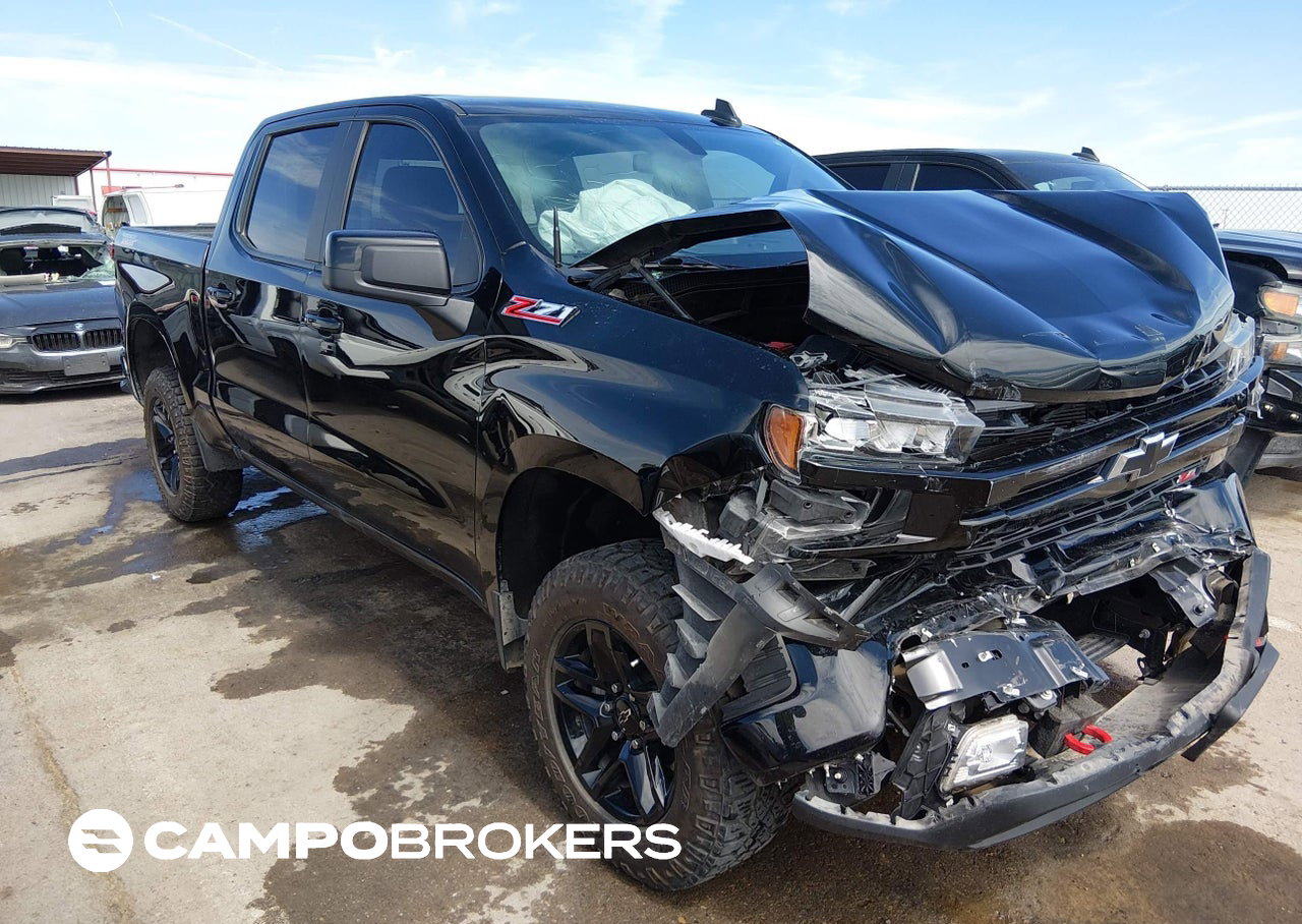 2021 Chevrolet Silverado 1500 4wd  Short Bed Lt Trail Boss, daño Frontal, Iaai lote 45664105