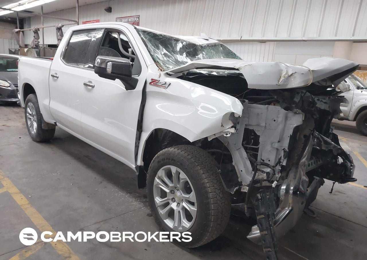 2022 Chevrolet Silverado 1500, daño Frontal, Iaai lote 45752479