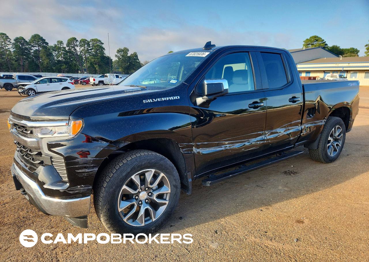 2024 Chevrolet Silverado K1500 Lt-l, daño Lateral, Copart lote 67025836