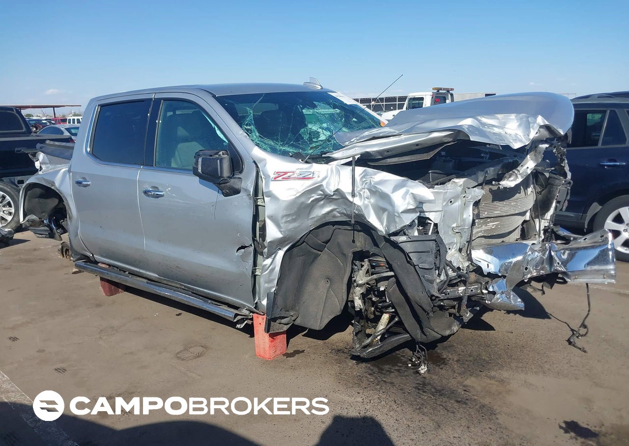 2020 Chevrolet Silverado 1500 4wd  Short Bed Ltz, daño Frontal derecho, Iaai lote 44546461