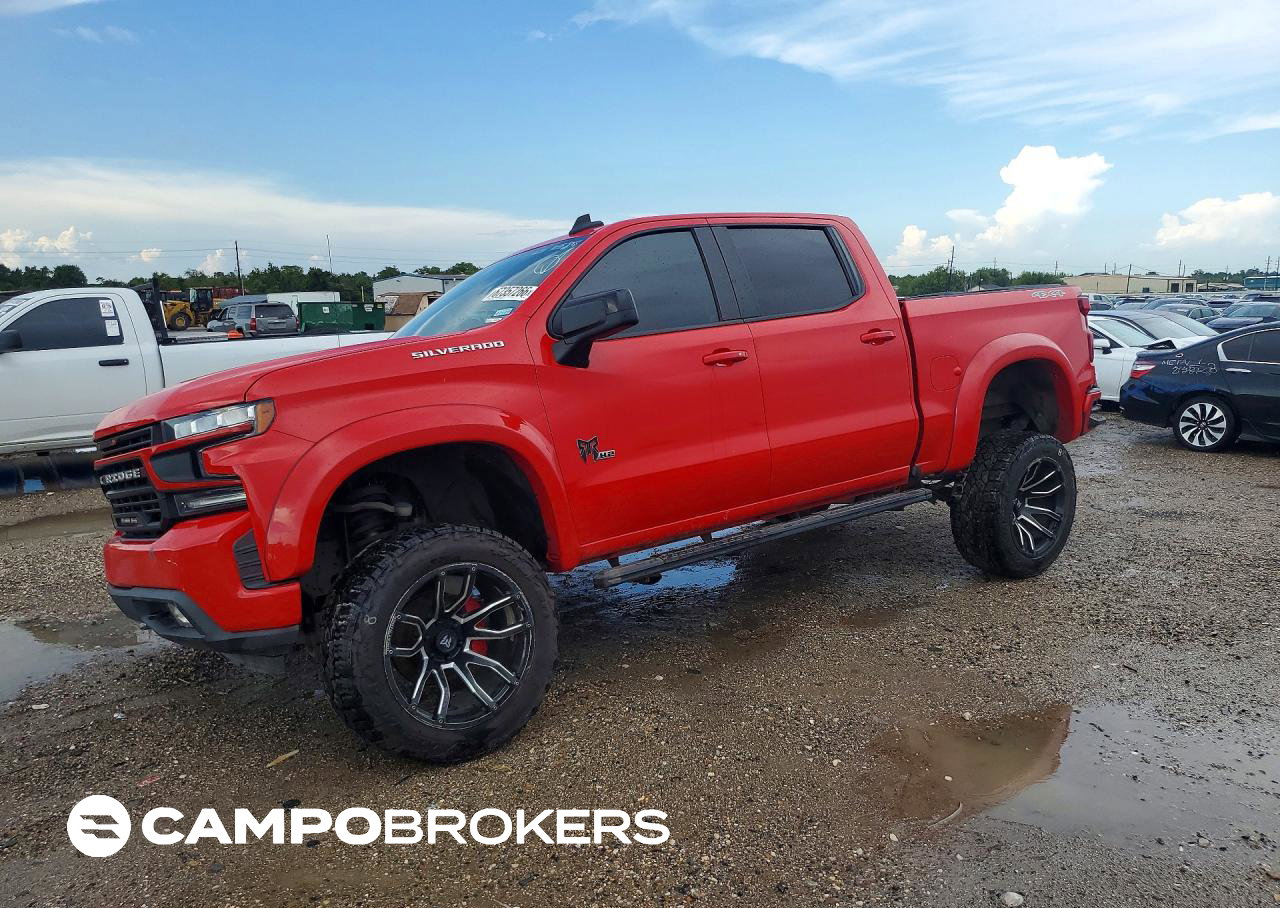 2021 Chevrolet Silverado K1500 Rst, Front End damage, Copart lot 67357266
