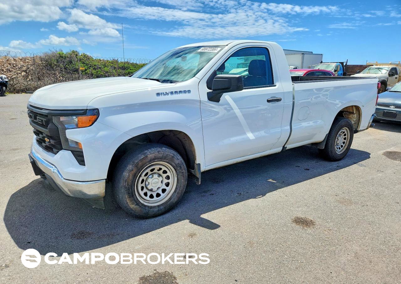 2023 Chevrolet Silverado C1500, daño Lateral, Copart lote 68972386