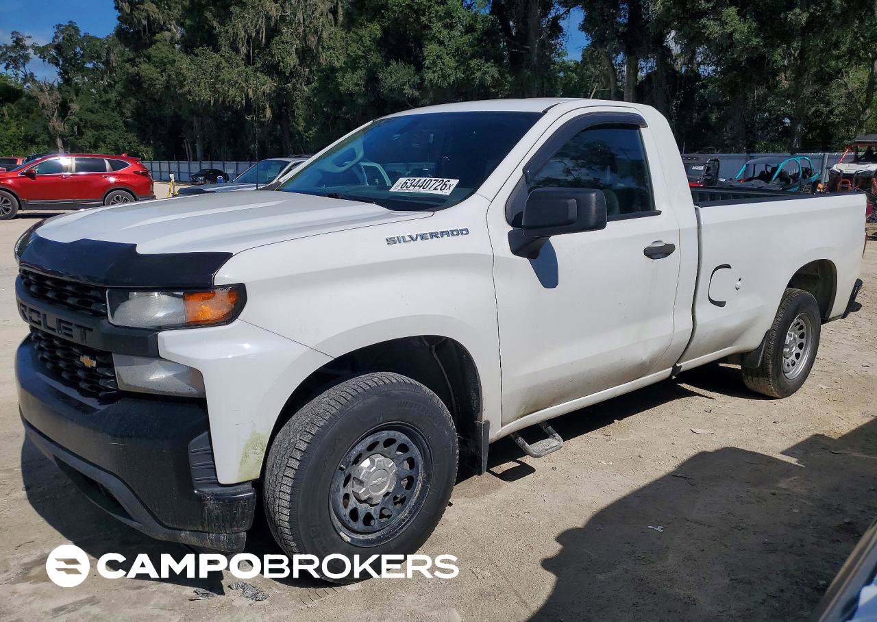 2019 Chevrolet Silverado C1500, daño Trasero, Copart lote 63440726