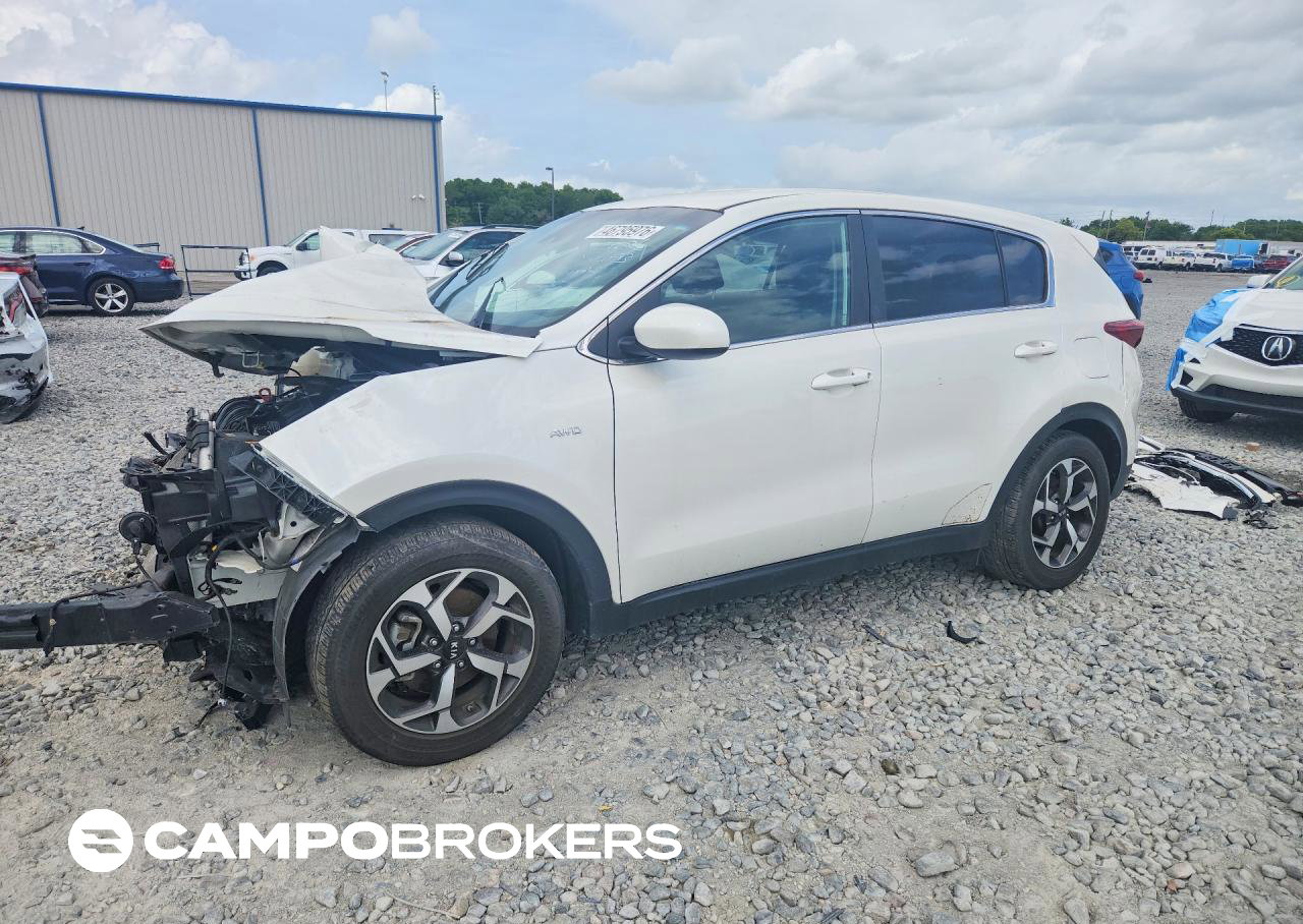 2022 Kia Sportage Lx, daño Frontal, Copart lote 46795976