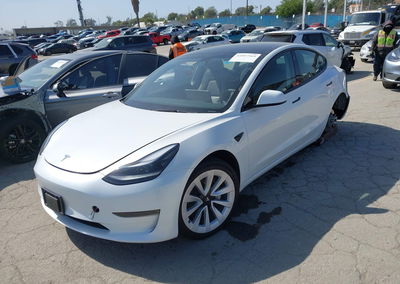 2023 Tesla Model 3 Rear-wheel Drive, daño Trasero izquierdo, Iaai lote 44907564, foto 2 de 6