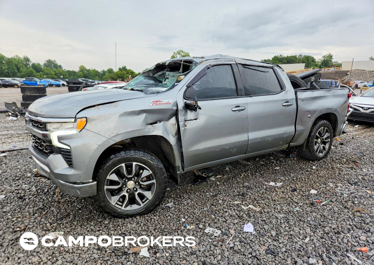 2024 Chevrolet Silverado K1500 Lt, Rollover damage, Copart lot 62084006
