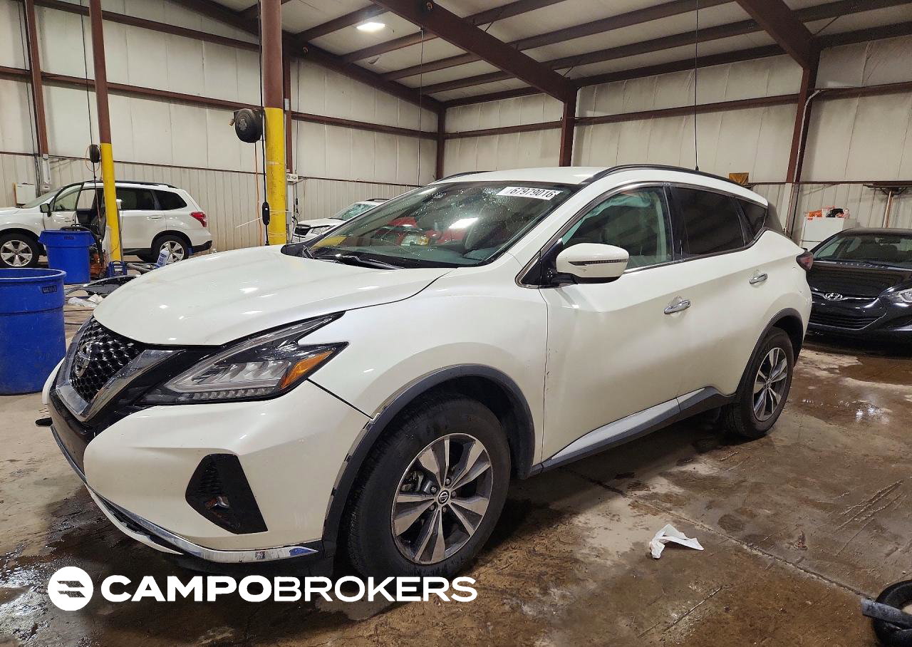 2021 Nissan Murano Sv, daño Frontal, Copart lote 67979016