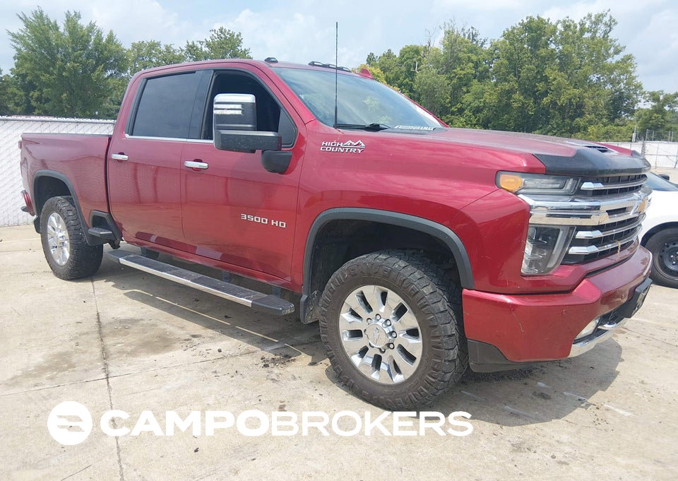 2021 Chevrolet Silverado 3500hd 4wd  Standard Bed High Country, Unknown damage, Iaai lot 45694783