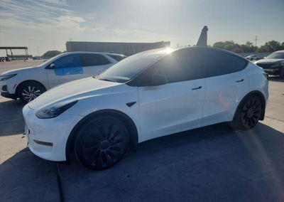 2024 Tesla Model Y, daño Lateral, Copart lote 65233256