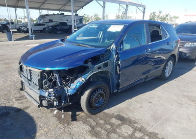 2021 Chevrolet Equinox Fwd Lt, Left Front damage, Iaai lot 45914447, photo 2 of 17
