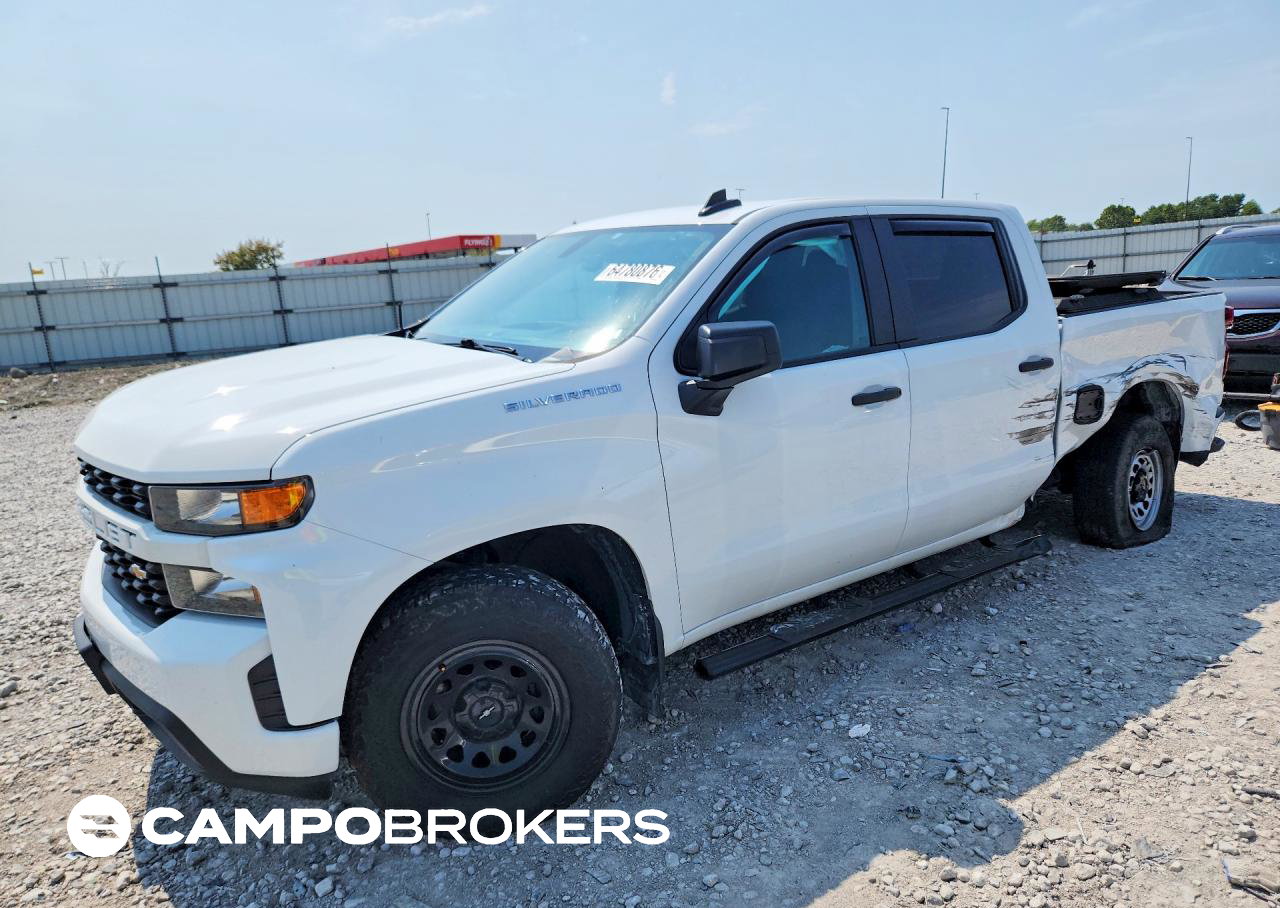 2020 Chevrolet Silverado K1500 Custom, Side damage, Copart lot 64780876