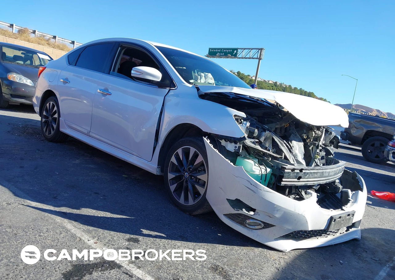 2019 Nissan Sentra Sr, daño Frontal, Iaai lote 44758779