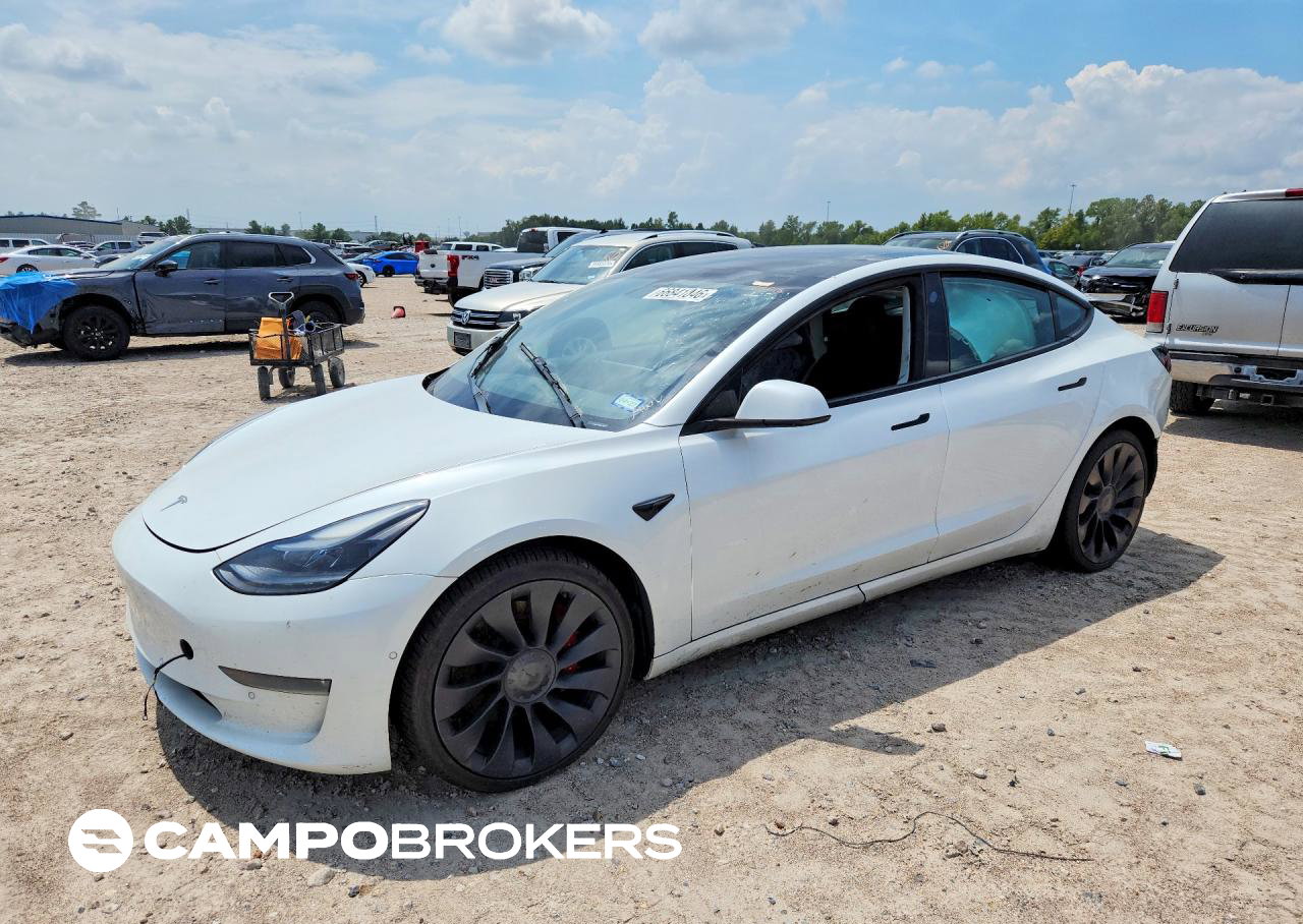 2022 Tesla Model 3, uszkodzenie: Tył, Copart lot 66841046
