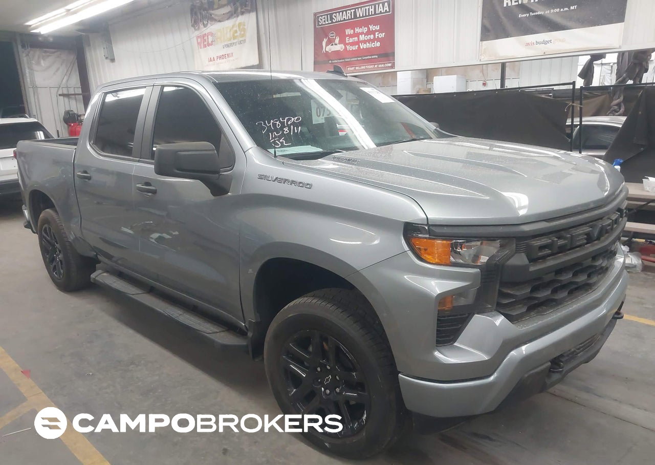 2025 Chevrolet Silverado 1500 Custom, daño Lateral izquierdo, Iaai lote 45911288