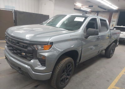 2025 Chevrolet Silverado 1500 Custom, daño Lateral izquierdo, Iaai lote 45911288, foto 2 de 6