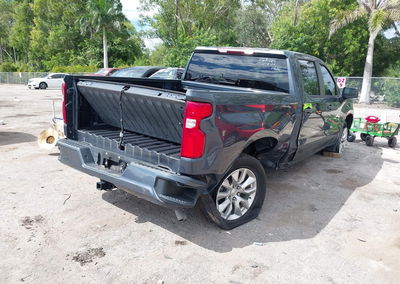 2021 Chevrolet Silverado 1500 2wd  Short Bed Custom, пошкодження: Правий зад, Iaai лот 43460008, фото 4 з 6