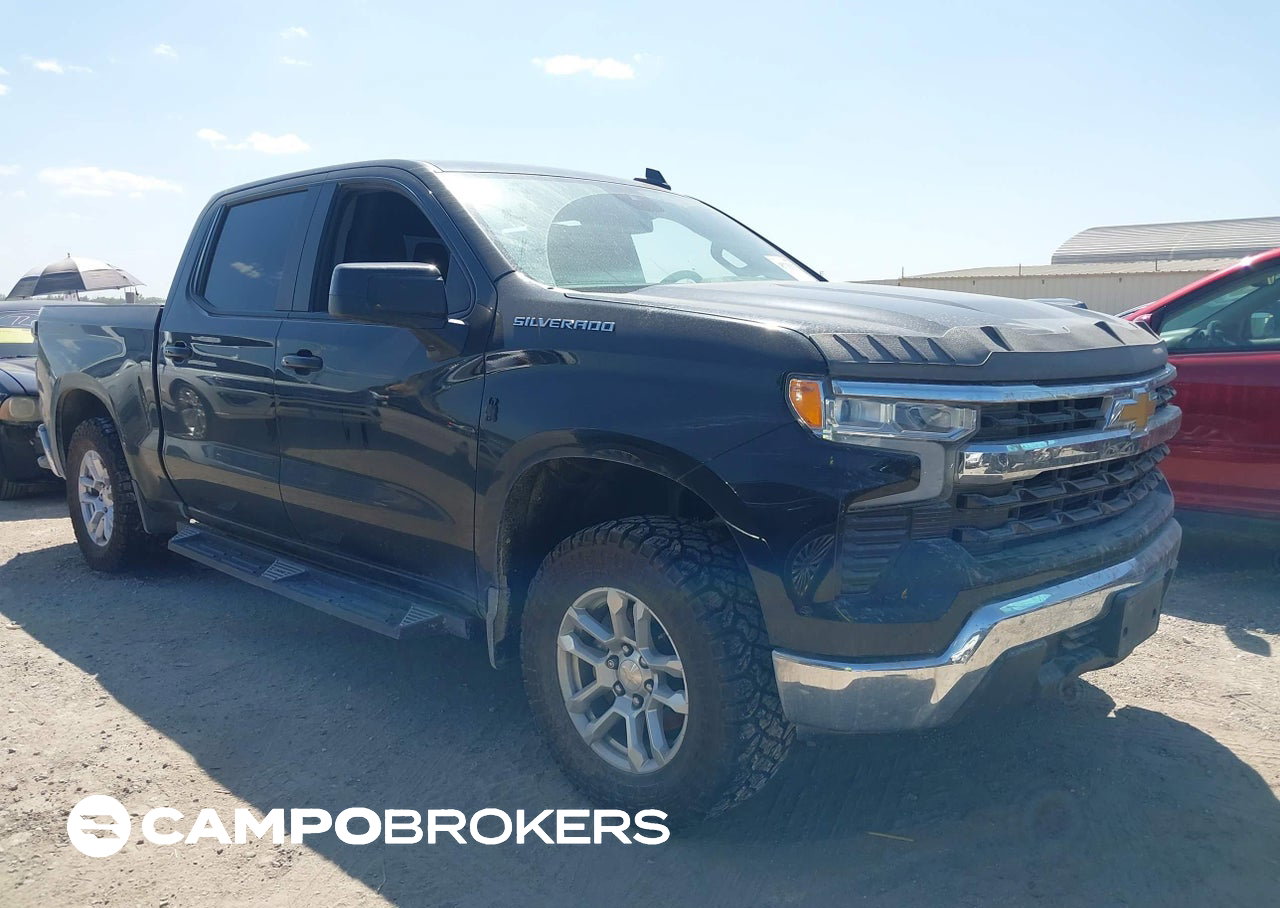 2022 Chevrolet Silverado 1500 2wd  Short Bed Lt, daño Inundación, Iaai lote 45735133
