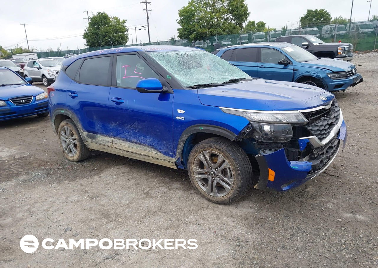 2021 Kia Seltos Lx, daño Frontal, Iaai lote 45901129