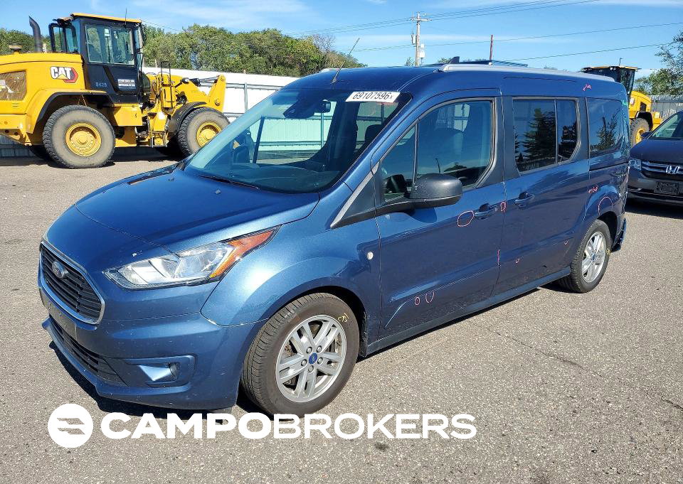 2019 Ford Transit Connect Xlt, uszkodzenie: Tył, Copart lot 69107596