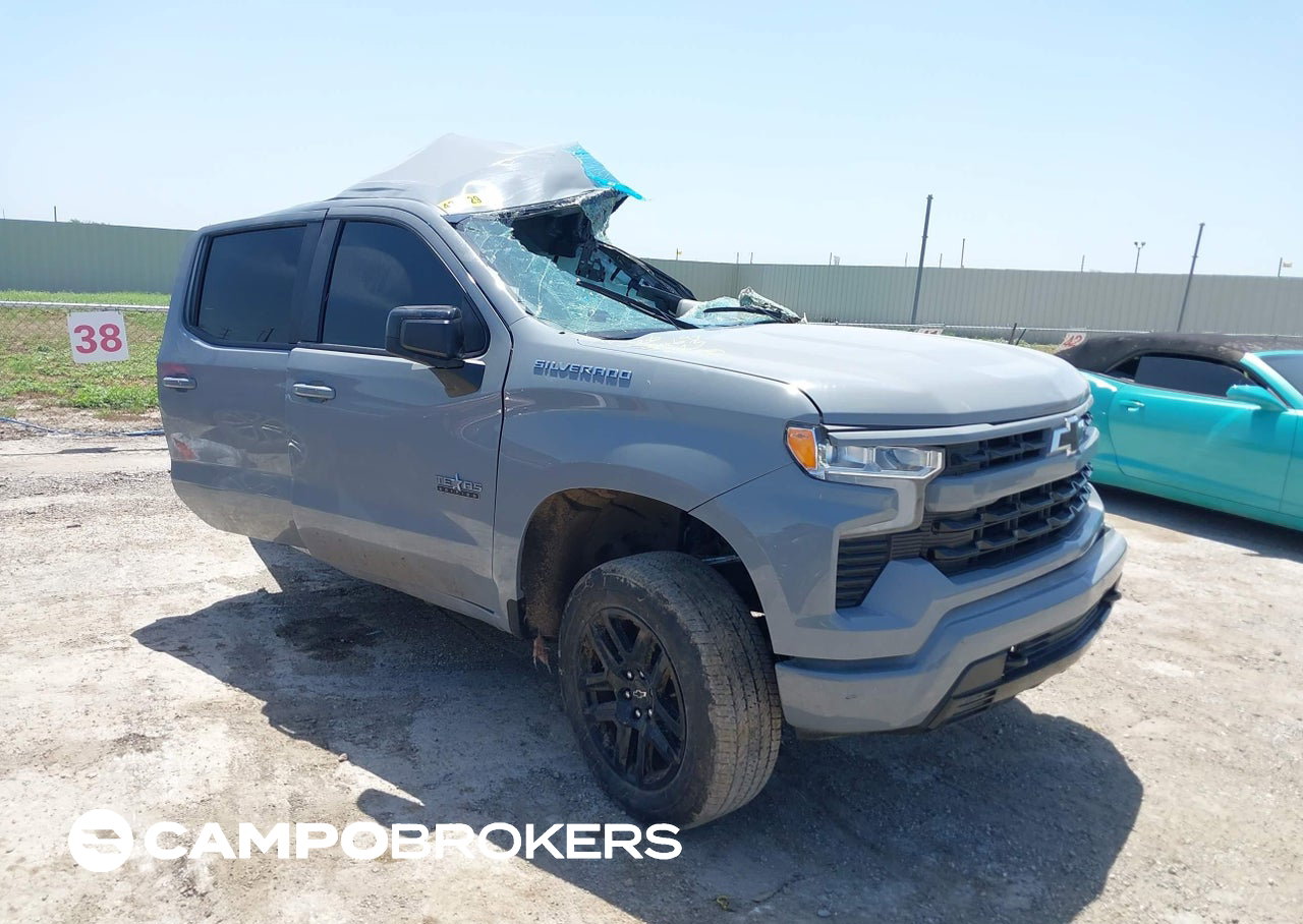 2025 Chevrolet Silverado 1500 2wd  Short Bed Rst, Left Side damage, Iaai lot 45678462