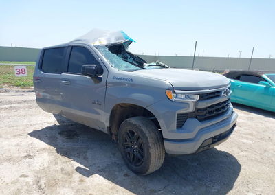 2025 Chevrolet Silverado 1500 2wd  Short Bed Rst, Left Side damage, Iaai lot 45678462