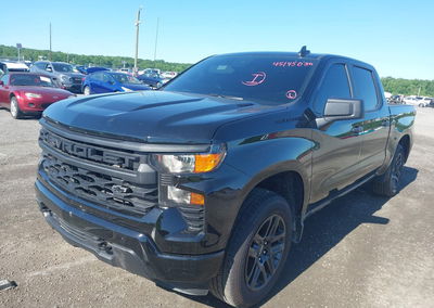 2026 Chevrolet Silverado 1500 2wd  Short Bed Custom, Right Rear damage, Iaai lot 45145030, photo 2 of 6