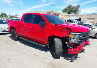 2025 Chevrolet Silverado 1500 2wd  Short Bed Custom, Right Front damage, Iaai lot 45946259