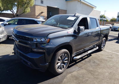 2022 Chevrolet Silverado 1500 Ltd 4wd  Short Bed Rst, пошкодження: Правий перед, Iaai лот 45901653, фото 2 з 6