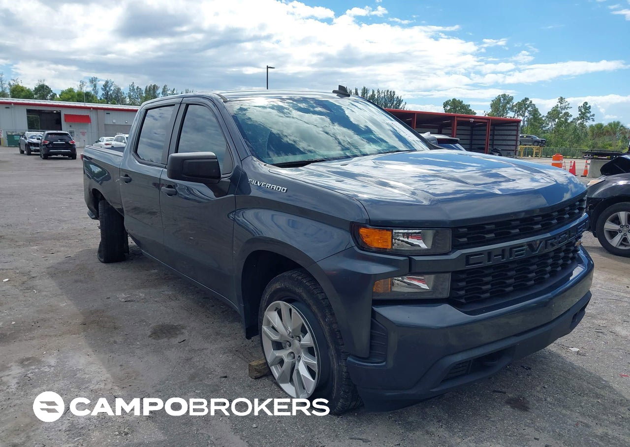 2021 Chevrolet Silverado 1500 2wd  Short Bed Custom, пошкодження: Правий зад, Iaai лот 43460008