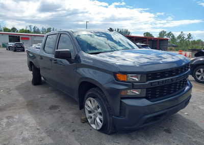 2021 Chevrolet Silverado 1500 2wd  Short Bed Custom, daño Trasero derecho, Iaai lote 43460008