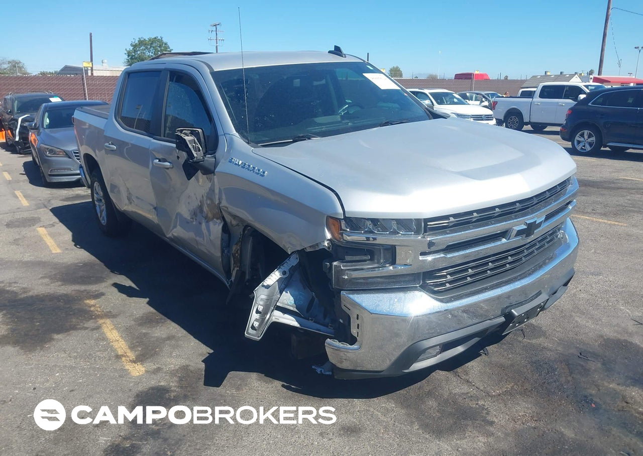 2022 Chevrolet Silverado 1500 Ltd 2wd  Short Bed Lt, пошкодження: Правий бік, Iaai лот 46009624