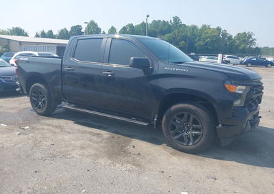 2023 Chevrolet Silverado 1500 4wd  Short Bed Custom, Front End damage, Iaai lot 45829554