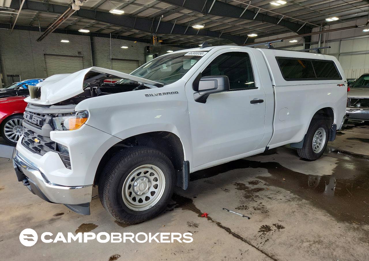 2022 Chevrolet Silverado K1500, daño Frontal, Copart lote 66300056