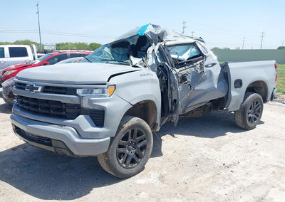 2025 Chevrolet Silverado 1500 2wd  Short Bed Rst, Left Side damage, Iaai lot 45678462, photo 2 of 6