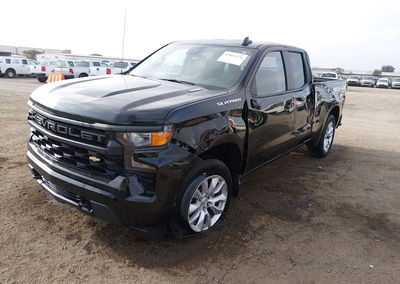 2026 Chevrolet Silverado 1500 2wd  Standard Bed Custom, Left Side damage, Iaai lot 45814276, photo 2 of 6